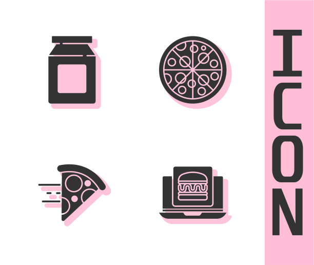 设置在线订购汉堡外卖和披萨图片下载