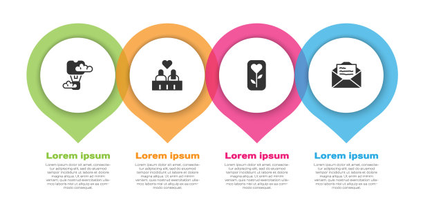 让浪漫的热气球情侣相爱图片下载