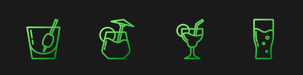 鸡尾酒，血腥玛丽和玻璃啤酒图片下载