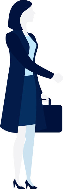 优雅的商业女性与投资组合的性格图片下载