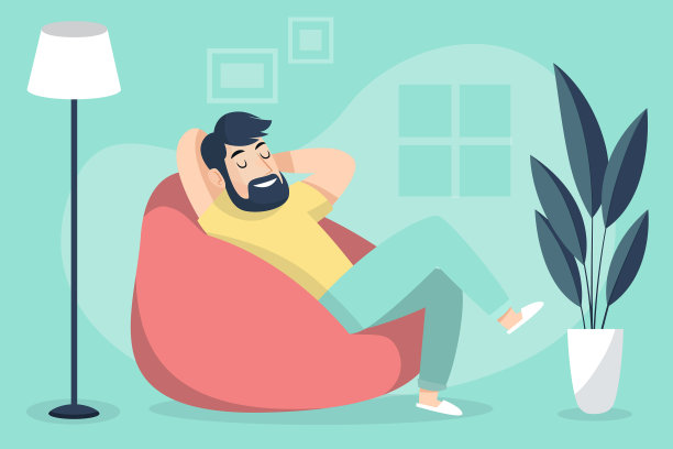 在家放松的人图片下载