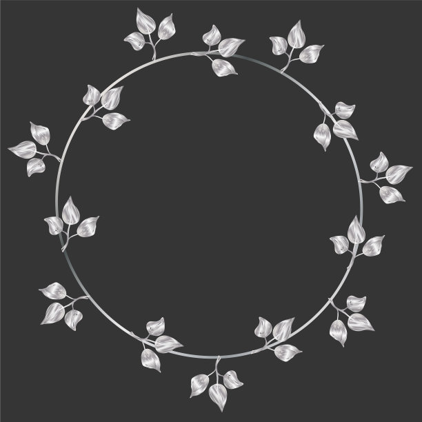 金银花和花卉元素的卡片图片下载