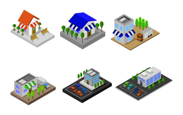 等距商店设置图片下载