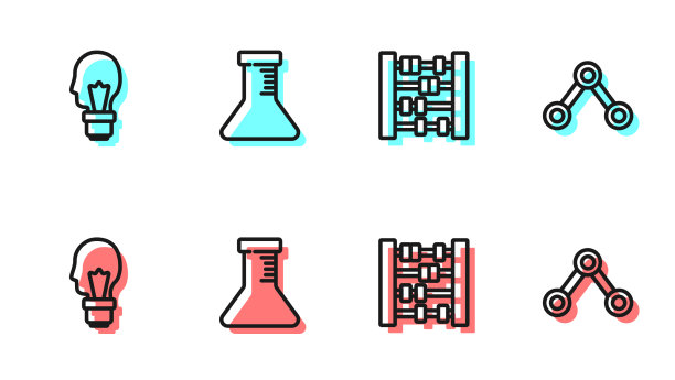 集线算盘灯泡与概念理念图片下载