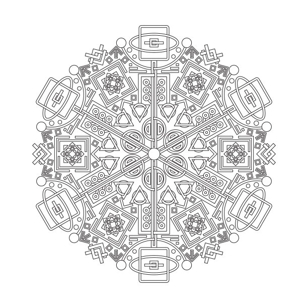 几何曼荼罗图片下载