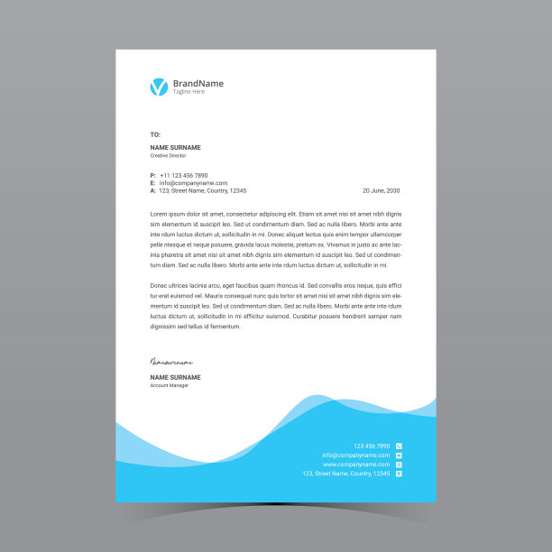 的信纸模板设计图片下载