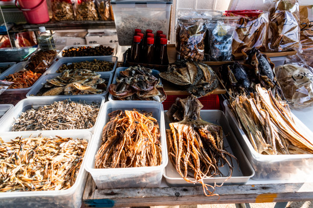 流浮山售卖杂货铺及海鲜干图片下载