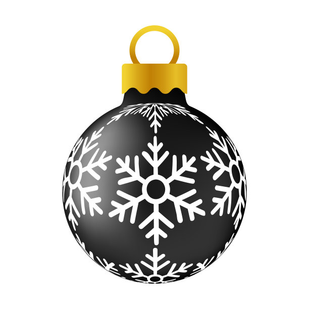 圣诞球孤立在白色的背景图片下载