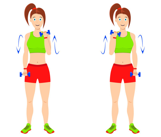 在家做体育锻炼年轻漂亮图片下载