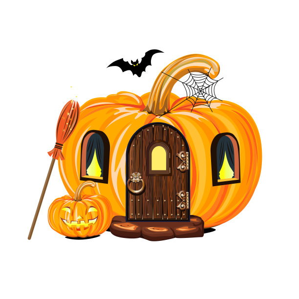 魔法巫婆的房子是用南瓜做的图片下载
