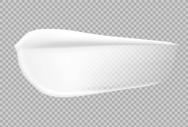 高度逼真涂抹的奶油。图片下载