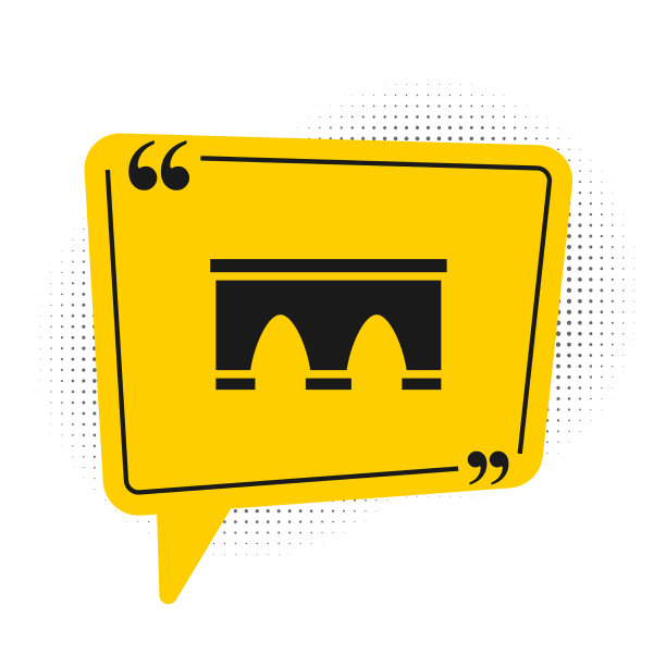 黑色桥梁的火车图标孤立在白色上图片下载