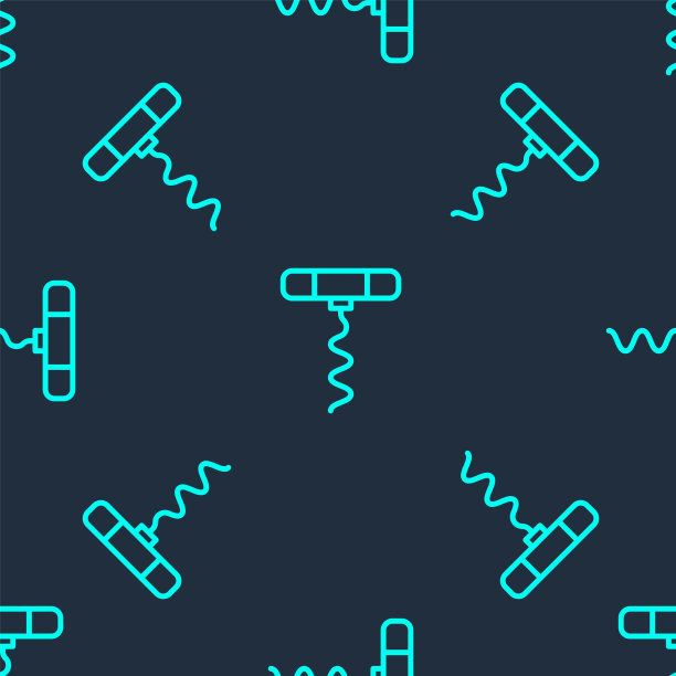 绿线酒螺旋图标隔离无缝图片下载