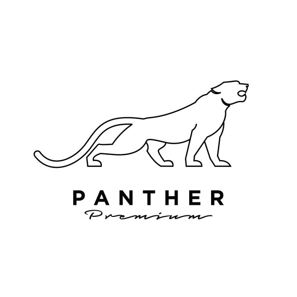 优质黑豹矢量线设计图片下载
