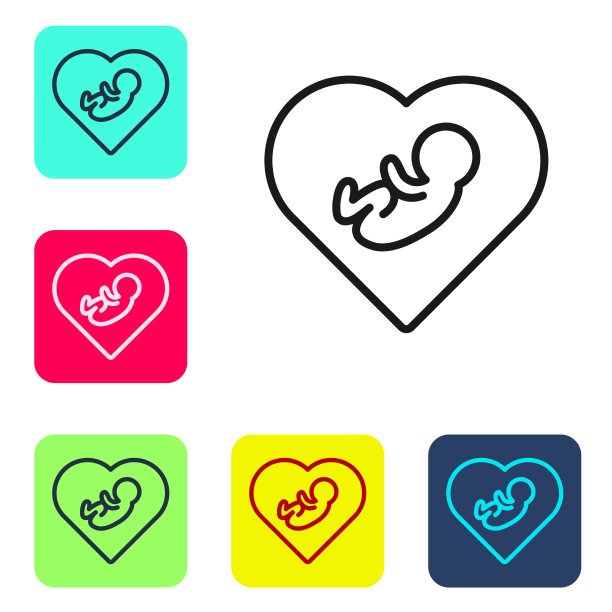 黑线傍心孤立上图片下载