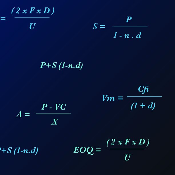 浅蓝色科学配方在深蓝色背景上的插图图片下载