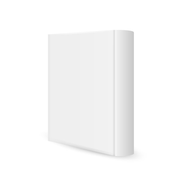 空白垂直书模板孤立在白色背景。矢量插图。图片下载
