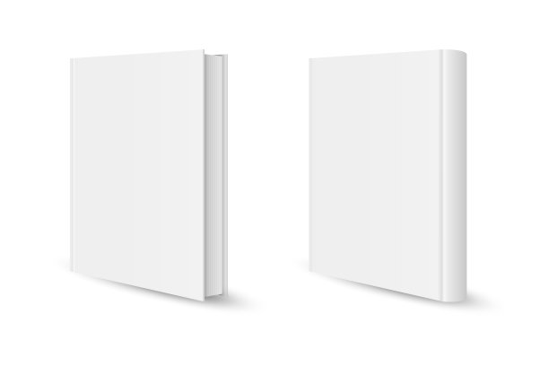 空白垂直书模板。空白杂志或书籍封面，小册子小册子。矢量插图。图片下载