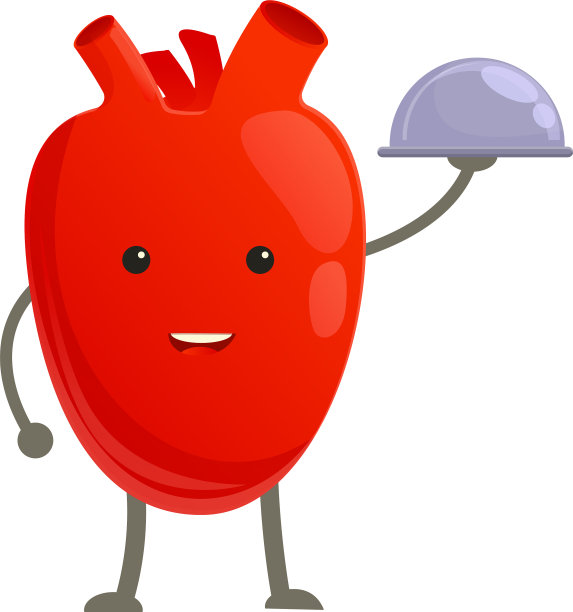 心形托盘图标卡通风格图片下载