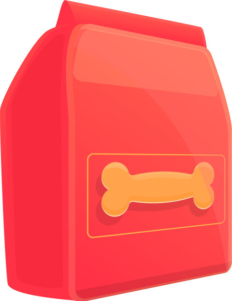 商场狗粮图标卡通风格图片下载