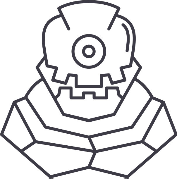 巨大的图标线性孤立薄图片下载