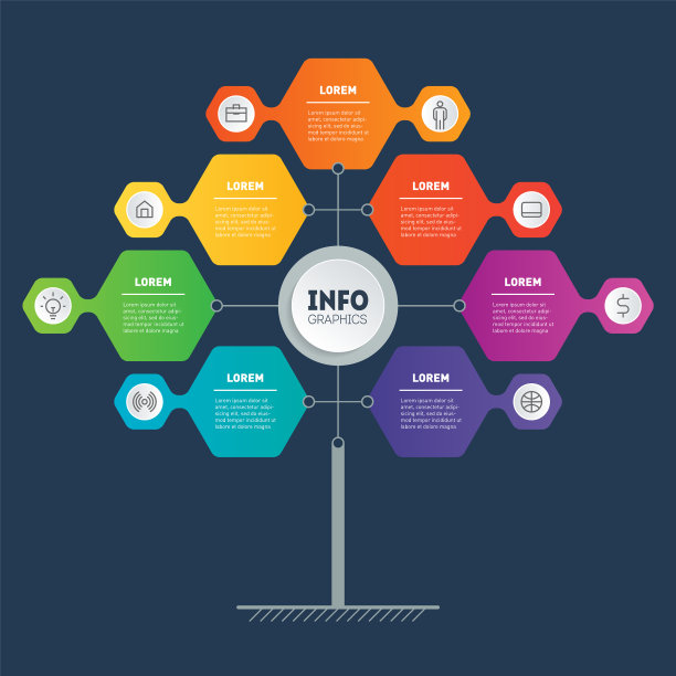 设计模板宣传册模板树信息图片下载
