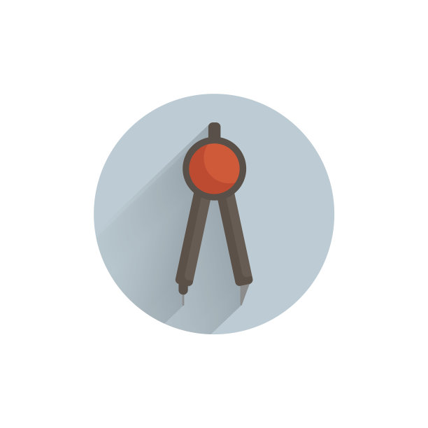 用长阴影分隔平面图标图片下载