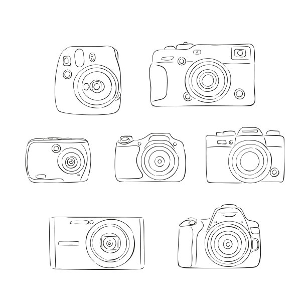 彩色蜡笔集复古图片下载