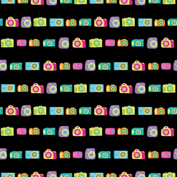 照片相机无缝图案绘制复古图片下载