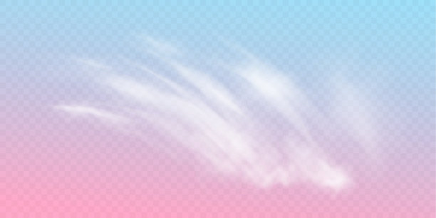 粉红色的天空，柔和的云逼真图片下载