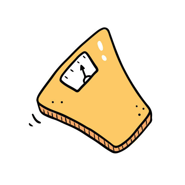 手绘重量秤元素图片下载