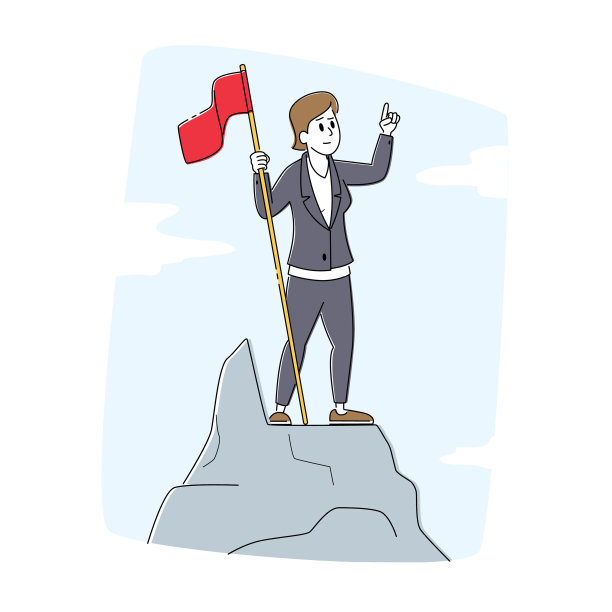 领导赢家挑战目标的实现图片下载