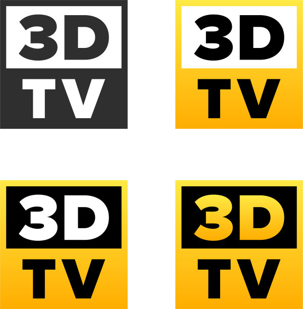 3 d电视符号图片下载