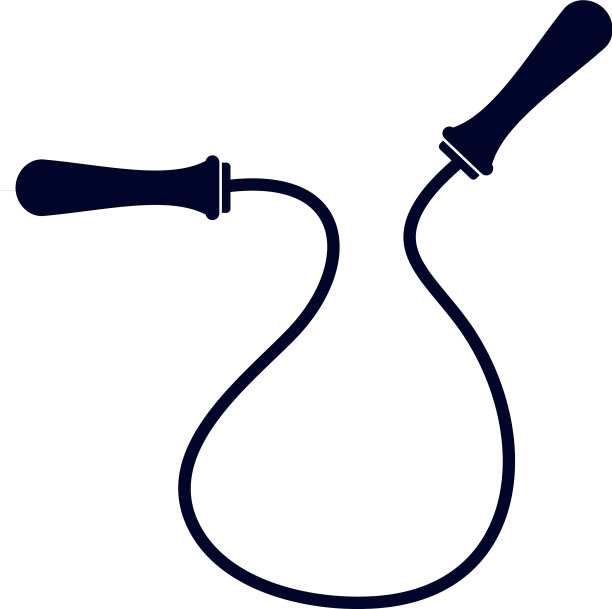 跳绳设计健身器材图标概念图片下载