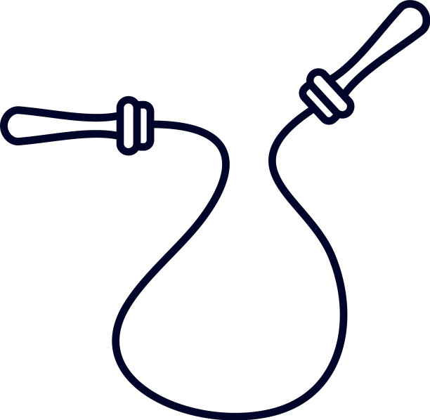 跳绳设计健身器材图标概念图片下载