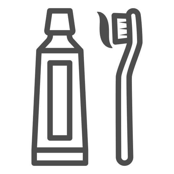 牙膏和刷线图标国际图片下载