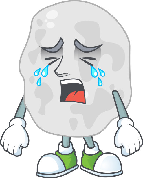 一幅哭泣的普朗克菌卡通人物图图片下载