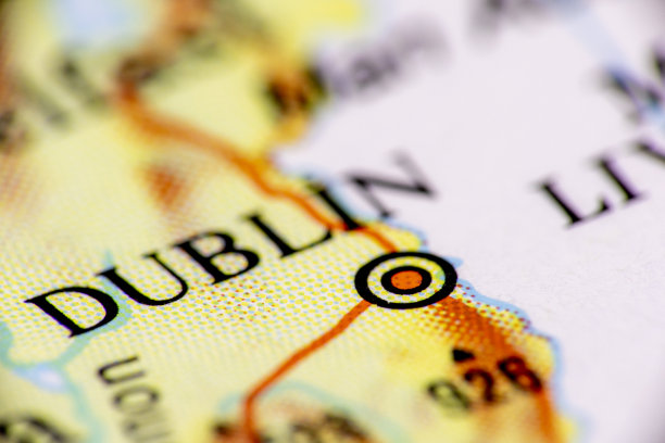 都柏林路线图宏观视图图片下载