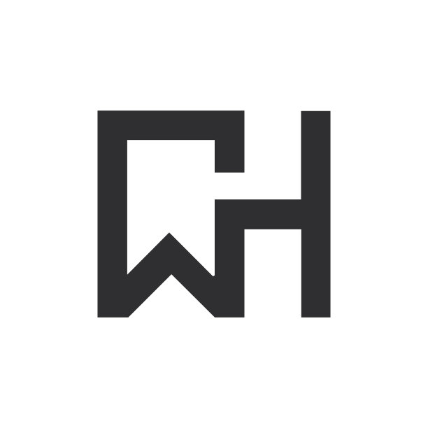 字母WH或HW标志设计图片下载