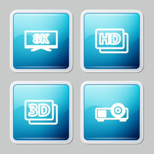 设置线屏电视8k高清电影磁带框图片下载