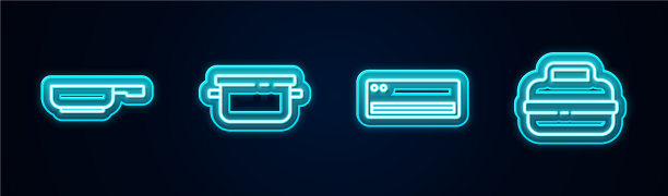 设线煎锅，炒菜锅，空调图片下载