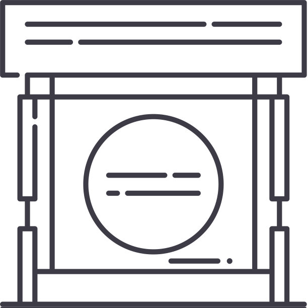信息点线性隔离图标图片下载