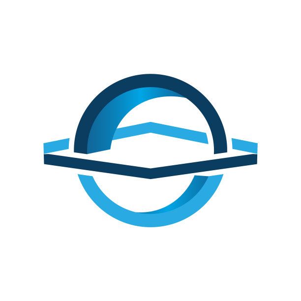 几何网环抽象圆标志设计图片下载