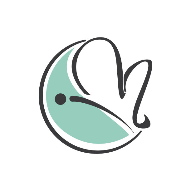 简单的蝴蝶与蝴蝶标志设计图片下载