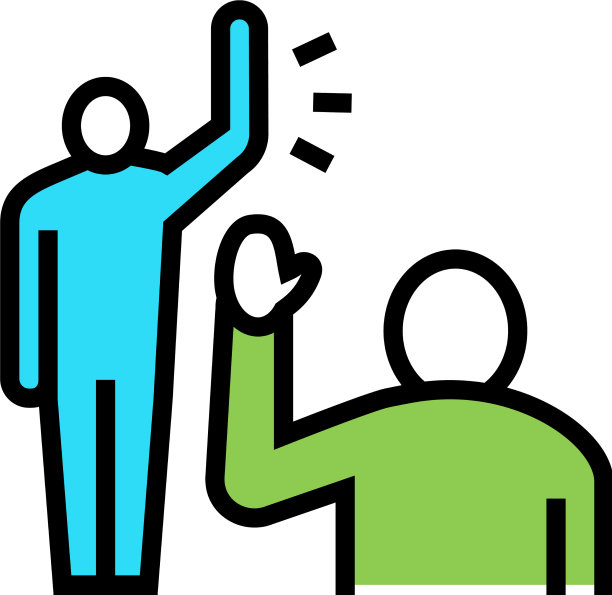 人类问候颜色图标图片下载