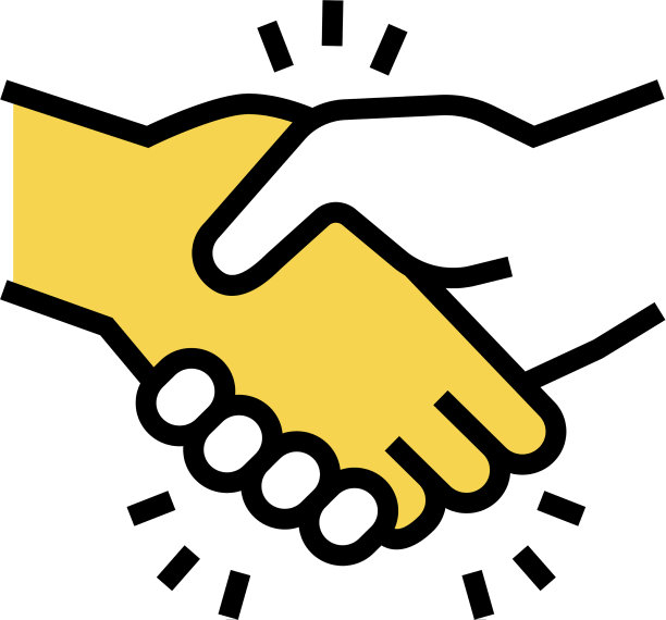 握手问候颜色图标图片下载