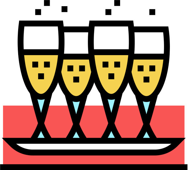 饮料杯托盘颜色图标图片下载