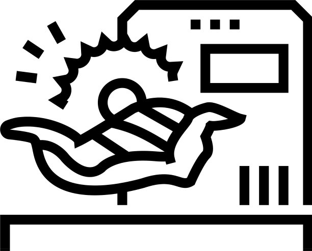 切割动物胴体工厂设备线图标图片下载