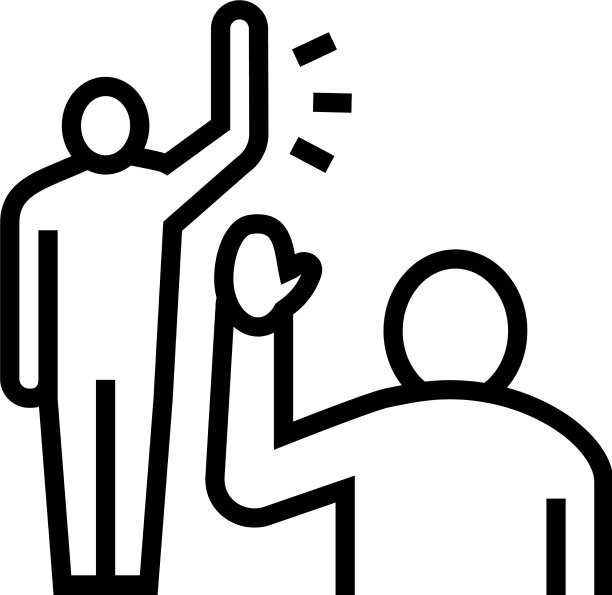 人形问候线图标图片下载