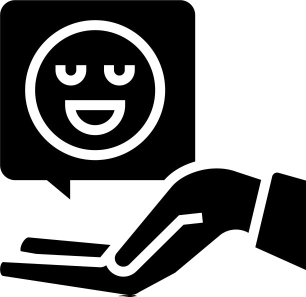 愉快的客户端评审符号图标图片下载